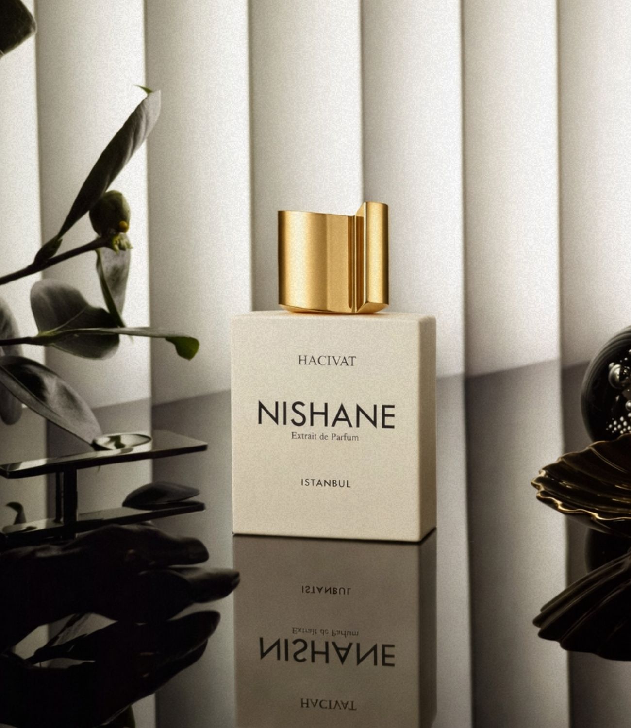 Nishane Hacivat perfume in elegant modern setting