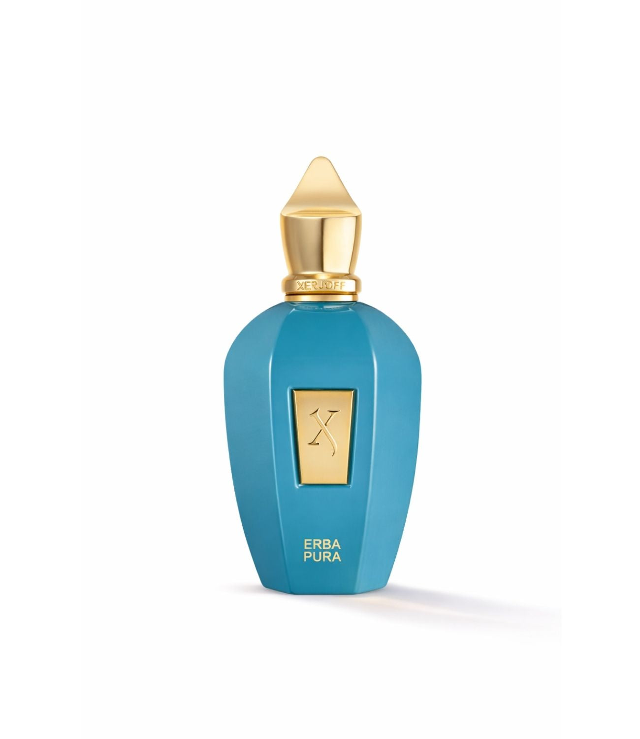 Xerjoff Erba Pura perfume bottle on studio set