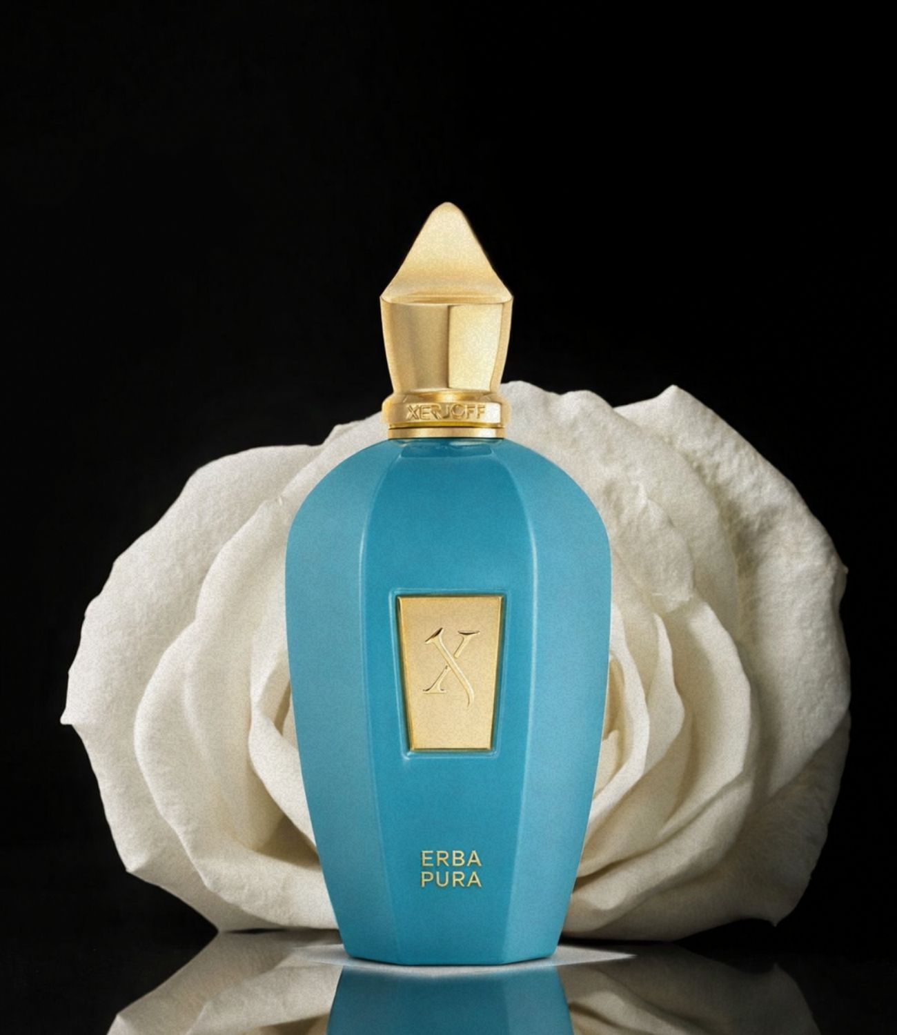 Xerjoff Erba Pura perfume with white rose